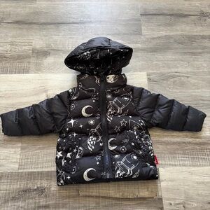 Onekid Car Seat Coat | The Road Coat Vegan - Rocketship Print size 12M